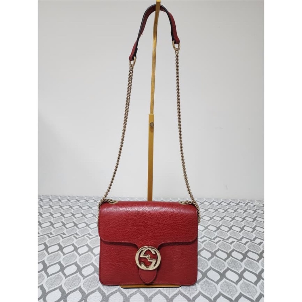 Authentic Gucci Chain Interlocking G Crossbody Ba… - image 15